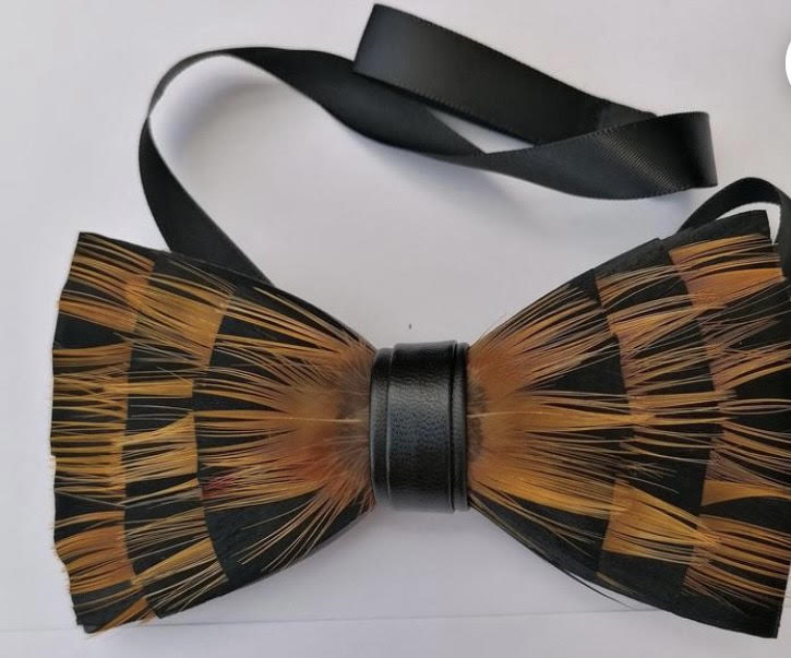 PJE4 Feather Bow Tie