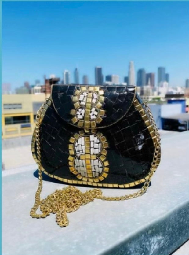 Black Luxury Shoulder Chain Handbag